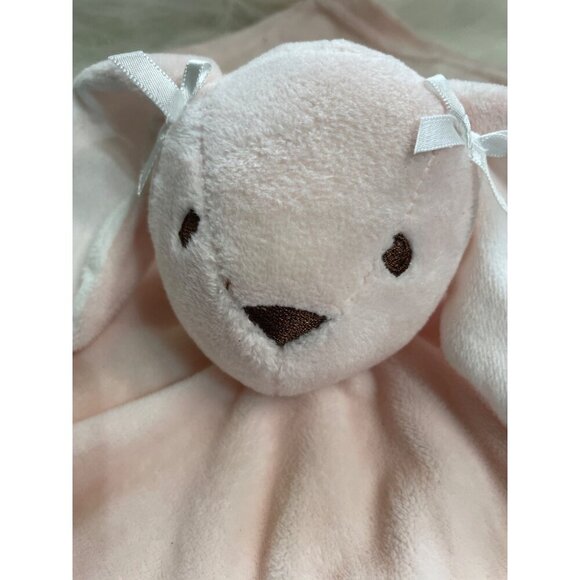 Baby Essentials Pink Bunny Security Blanket Plush Lovey 100% Polyester Soft Comf - Picture 2 of 5